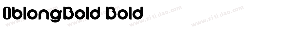 OblongBold Bold字体转换